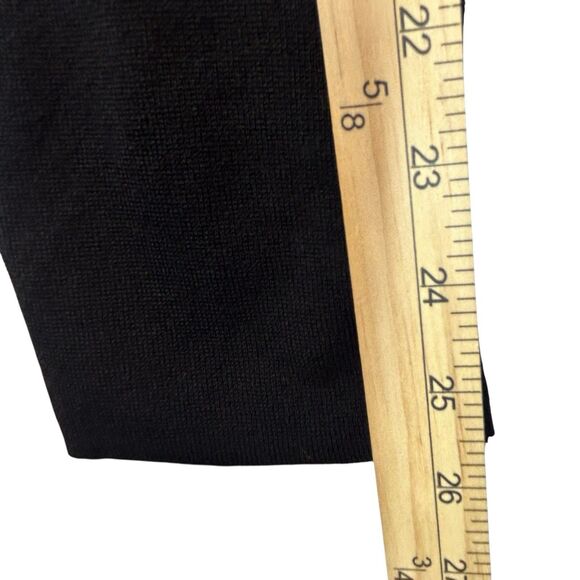 Tesori Sweater Jacket Blazer Cardigan Womens Sz L Black White Trim Button Up NOS - Picture 9 of 16